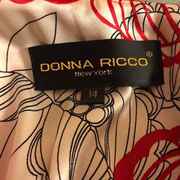 Donna Rico red dress Size 14 - Picture 3 of 3